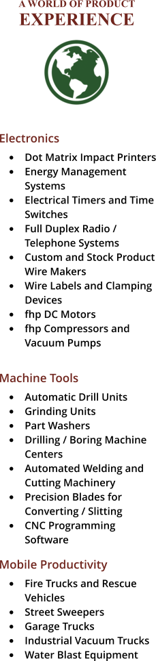 A World of Product Experience